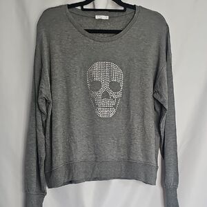 Boutique Sweatshirt with Skull Graphic